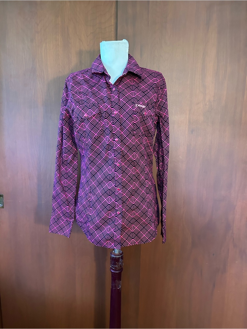 Wrangler breast cancer western blouse